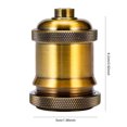 thumbnail image 3 of Portalámparas colgante E27 con tornillo, portalámparas de techo, Cable de 1M para decoración del hogar (oro S), 3 of 5