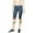 Blue - 411, variant on Aeropostale Womens Contrast Capri Casual Leggings, Blue, Juniors, X-Small
