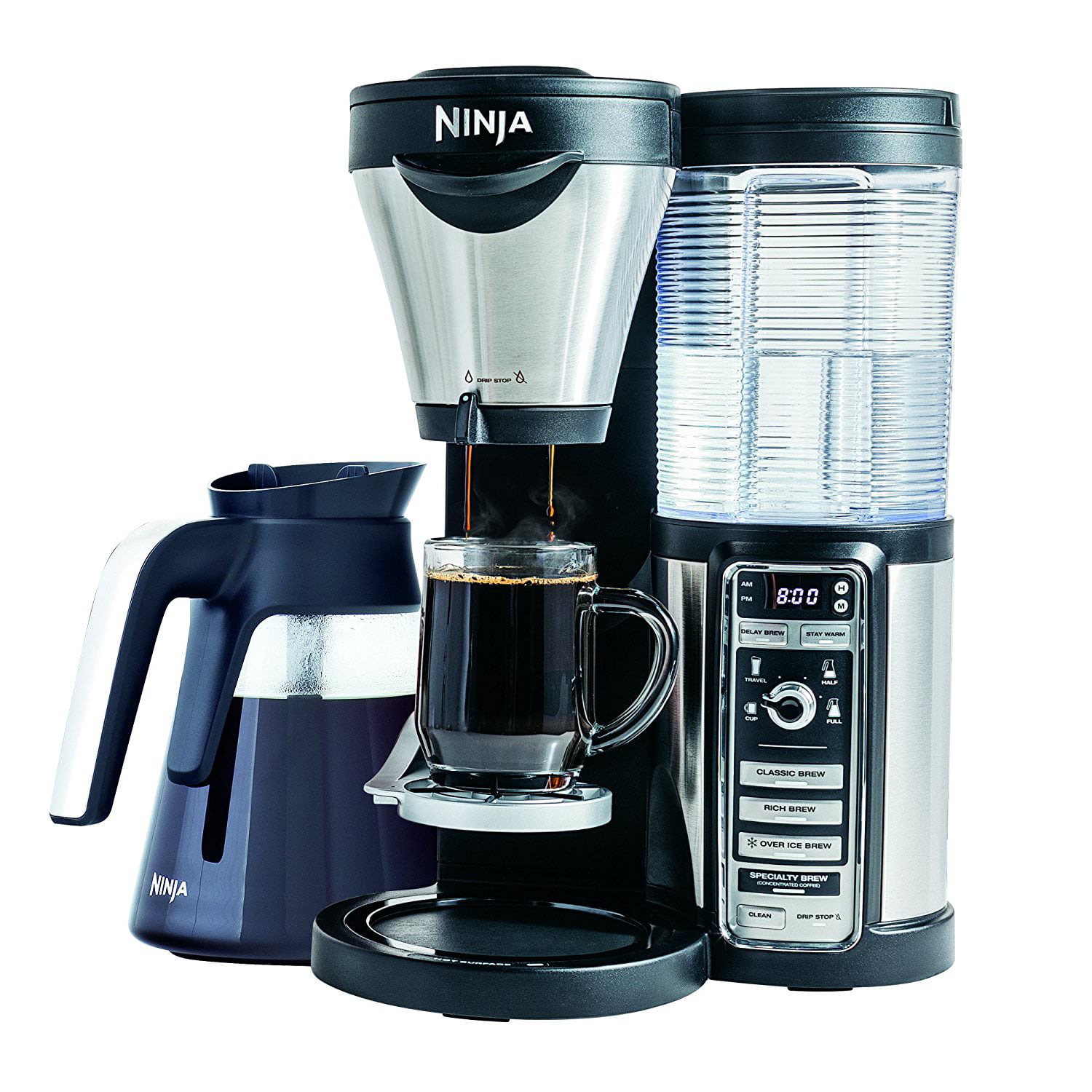 Restored Ninja Coffee Maker for Hot/Iced Coffee with 4 Brew Sizes