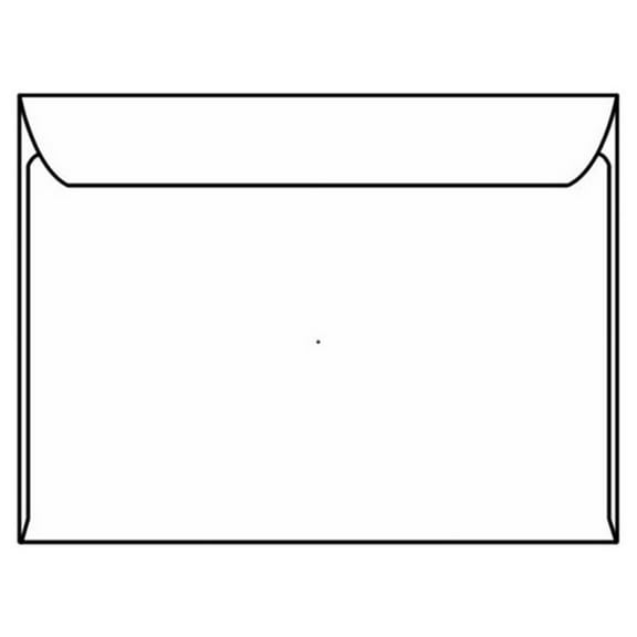 Open Side Booklet Envelopes, 8-3/4" x 11-1/2", 28#, White, Side Seams (Box of 500)