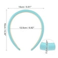 thumbnail image 3 of Unique Bargains 1 Pc Classic Elegant PU Headband for Women for Girls 0.87" Width 4.92" ID Blue, 3 of 4