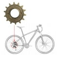 thumbnail image 2 of YU QIU Steel Single Speed Bike Flywheel 14T (34mm) - Durable Cycling Accessory for Smooth Rides, 2 of 5