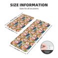 thumbnail image 2 of Sikiie Retro Summer Stamp Kitchen Mat 2 PCS Cushioned Kitchen Rug, Waterproof Non-Slip Kitchen Mats for Kitchen, Floor Home, Sink, Laundry, 2 of 6