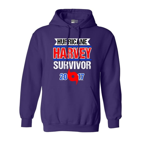 Hurricane Harvey Survivor Cyclone Symbol 2017 Houston Texas DT Sweatshirt Hoodie
