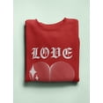 thumbnail image 3 of Love Techno Style Heart Sweatshirt Women -Image by Shutterstock, Female 5X-Large, 3 of 4