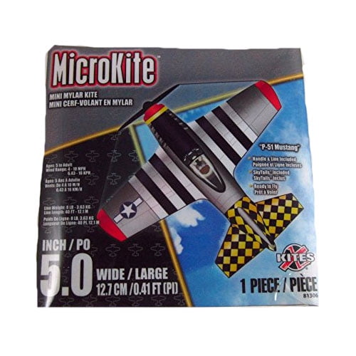 X Kites MicroKite P-51 Mustang 5.0" Kite