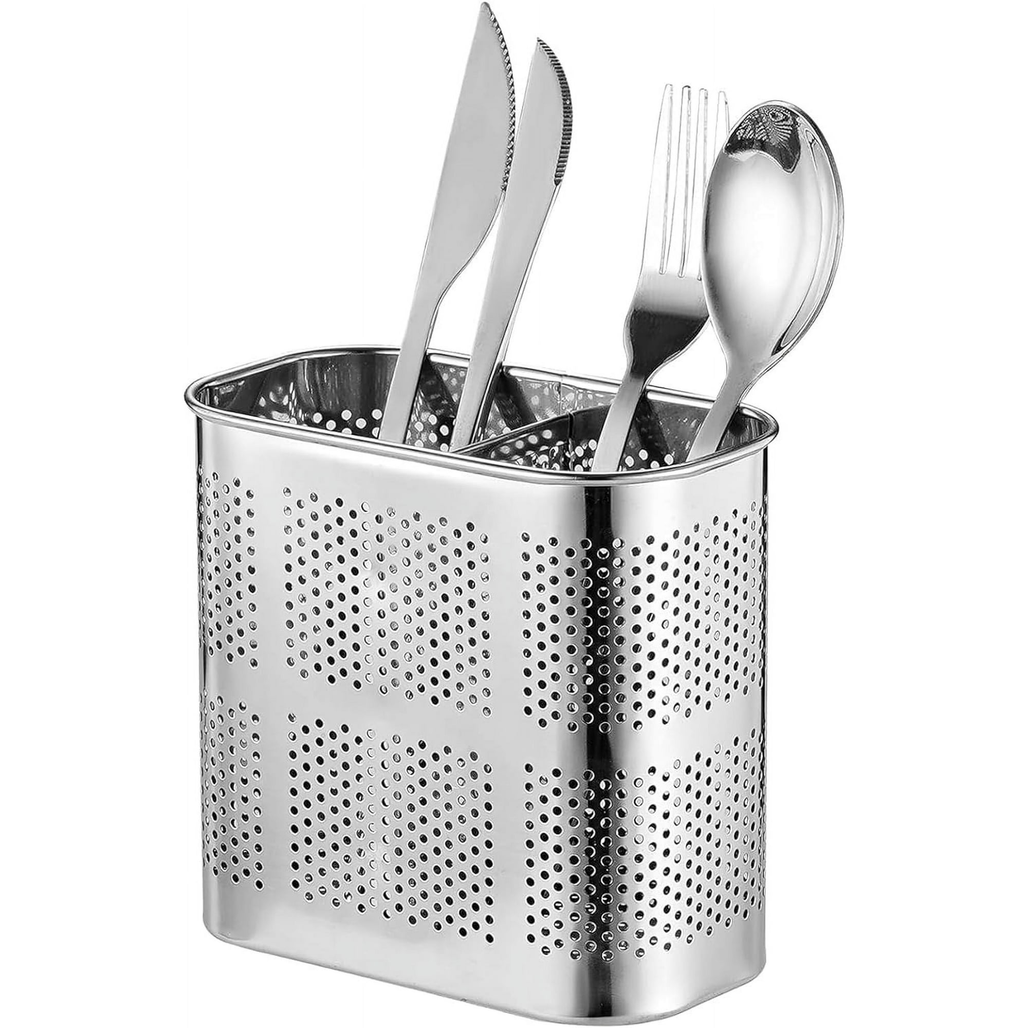 ORUYROP Stainless Steel Utensil Holder for Dish Rack Dishwasher Chopstick Basket Silverware Drying Rack Holder for Dishwasher Utensil Drying Rack for Countertop Silverware Caddy Cutlery R Walmart