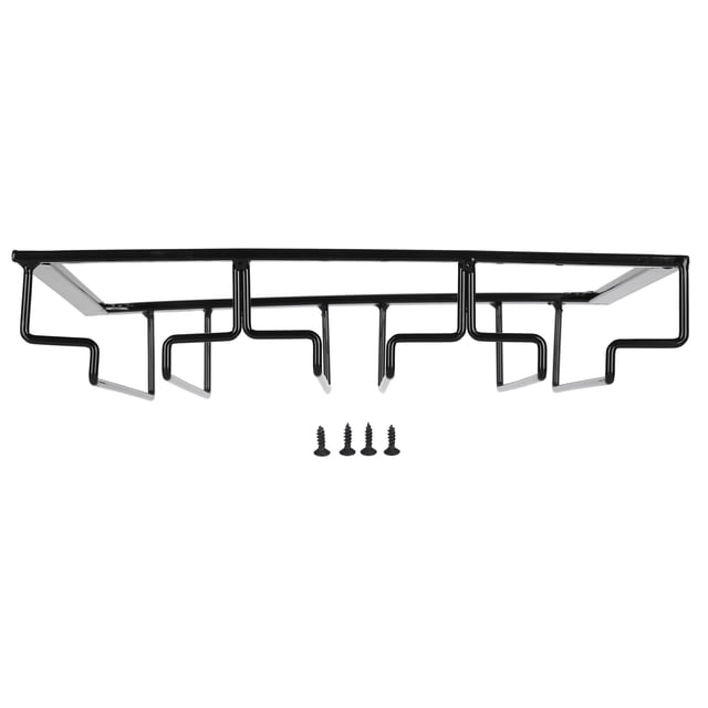 LHCER Wine Glass Rack Under Cabinet Stemware Holder Storage Hanger Metal Organizer for Bar Kitchen,Kitchen Tool,Stemware Hanging Rack