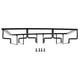 thumbnail image 1 of Estante para copas de vino debajo del gabinete, soporte para copas, colgador de almacenamiento, organizador de Metal para Bar, cocina, 3 ranuras, 30x22,5 cm, negro, 1 of 8