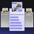 thumbnail image 4 of Cable de carga Idison 4 en 1, 5 pies, paquete de 2 para iPhone y Android, 4 of 7