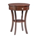thumbnail image 1 of Classic Accents Table d'Appoint à un Tiroir en Finition Bois Espresso, 1 of 5