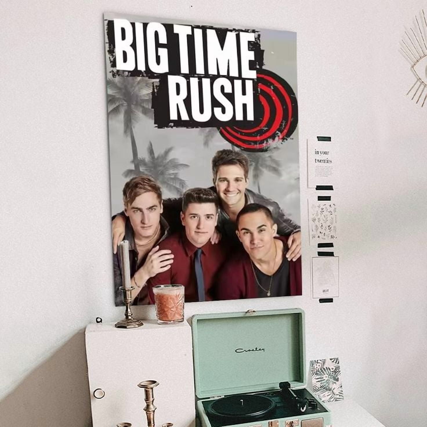 Music Poster - Big Time Rush 80s 90s Retro Style - Size 24x36