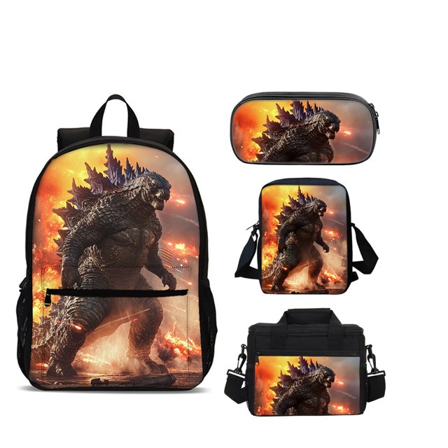 Godzilla Bag, Student Backpack, 3D Printing, Game Characters, Travel Bag, Computer Bag-week