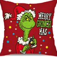 thumbnail image 1 of Decoraciones navideñas 2023, fundas de almohadas de Feliz Navidad, suministros de decoración navideña 2023 para regalos, 1 of 4
