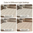 thumbnail image 7 of ODIKA 5'x7' Blue Beige Floral Pattern Washable Area Rug Traditional Paisley Design for Small Living Room, Bedroom, Easy Care, Non-Shedding, Pet Friendly, 7 of 7