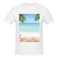 thumbnail image 4 of Bingfone Starfish In Beach Men'S Loose Fit Short-Sleeve Pocket T-Shirt, 4 of 7