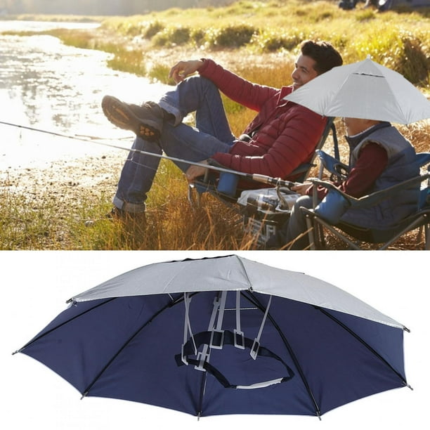 Umbrella Hat, 2Pcs Outdoor Fishing Umbrella Hat, Dual Purpose Rainproof For  Camping Hiking