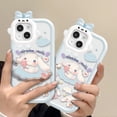 thumbnail image 2 of Sanrio-funda de teléfono Cinnamoroll con soporte, carcasa a prueba de golpes para iPhone 14, 13, 12, 11 Pro Max, X, XS, XR, 7, 8 Plus, SE 2020 Fivean unisex, 2 of 2