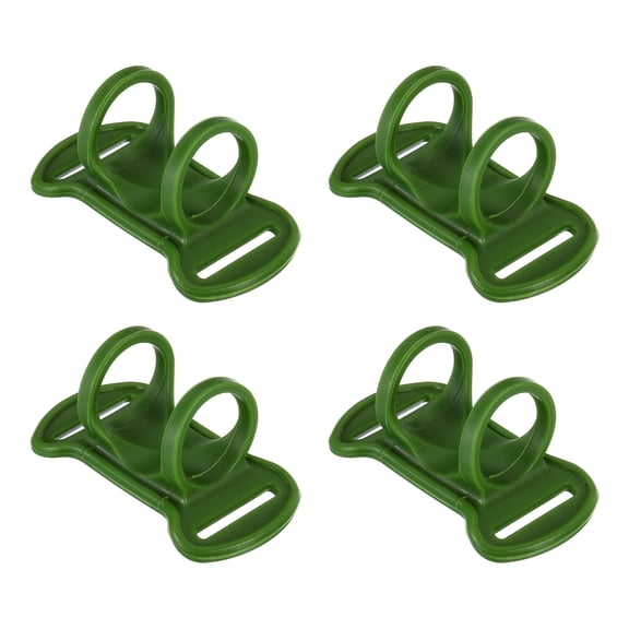 Uxcell Headlamp Flashlight Holder, 4 Pcs Silicone Soft High Elastic Hands-Free Head Lamp Stand Replacement, Green
