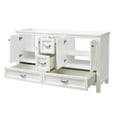 thumbnail image 2 of Craft + Main BAWVT6122D-QCB Brantley 60" Free Standing Double Basin Vanity Set - White, 2 of 7