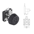 thumbnail image 1 of Password Locking Hasp and Staple with Keys Padlock Garage Lock Cupboard Shed, 1 of 8