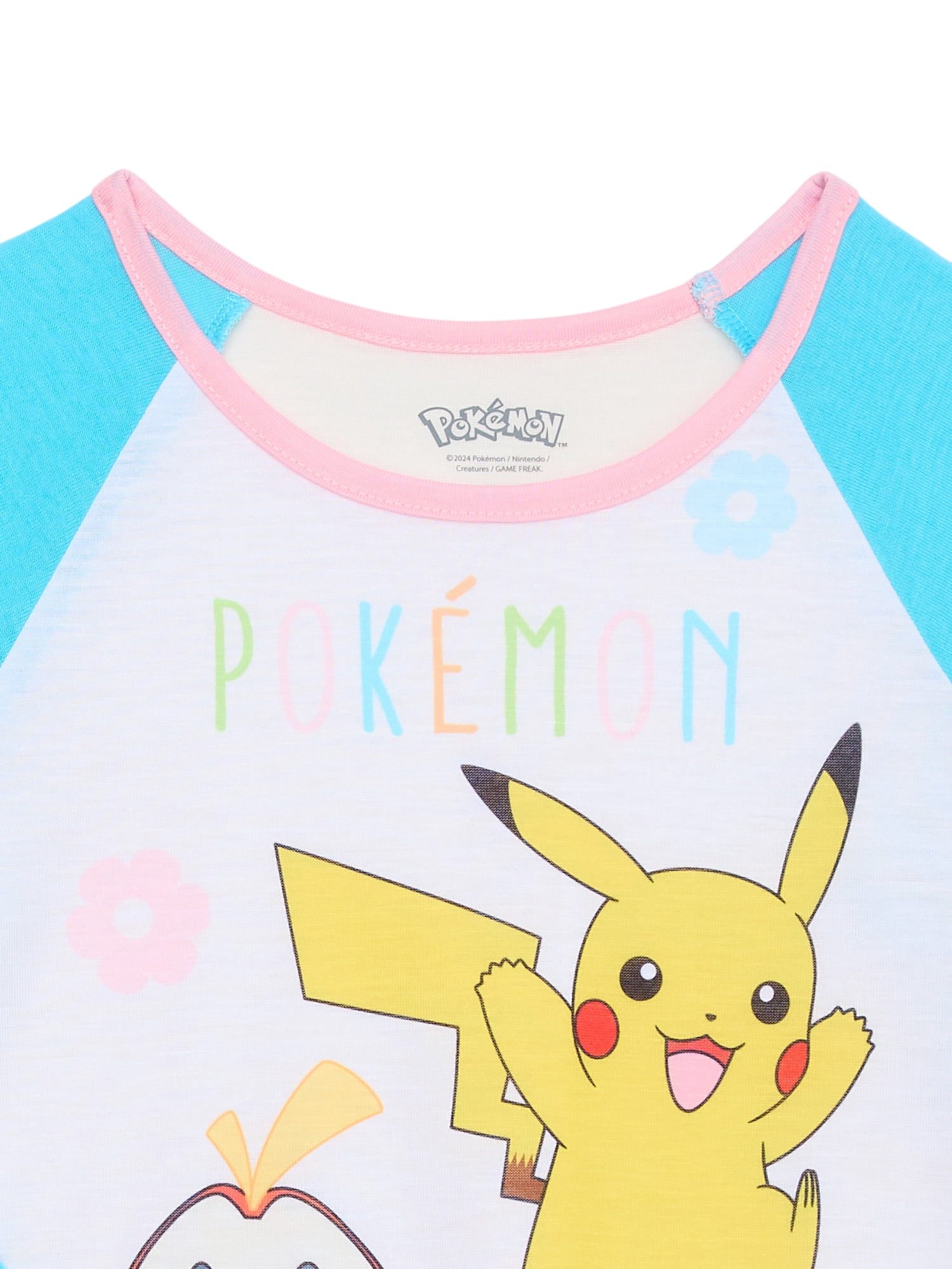 Pokemon Girls Sleep Gown with Long Sleeves, Sizes 4-12