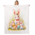 thumbnail image 1 of Erosebridal Easter Eggs Throw Blanket for Couch 30x40,Animal Rabbit Plush Blanket,Festival Decor, 1 of 6