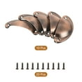 thumbnail image 3 of Uxcell 10pcs Drawer Handles for Kitchen Cupboard Furniture, Red Bronze, 3 of 5