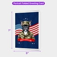thumbnail image 5 of Happy Father's Day Honoring Veterans French Bulldog in Army Uniform 5x7in Folded Greeting Card Dog Lover Gifts Single Note Card with Envelope - 13007, 5 of 5
