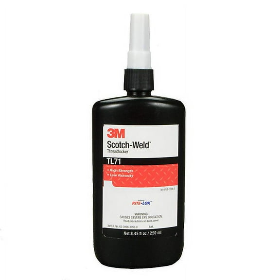 3M Scotch-Weld Threadlocker TL71, Red, 50 mL Bottle