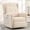 Teddy  Light Coffee, variant on Power Swivel Rocking Recliner Chair, Electric Rocker Nursery Glider Chair, USB and Type-C Ports, Upholstered Teddy Fabric Reclining Single Sofa Chair for Living Room (Teddy Beige)