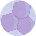 thumbnail image 1 of Ahgly Company Tapis Rond Lavable en Machine Intérieur Transitionnel Mimosa Violet, 6 Pieds Rond, 1 of 7