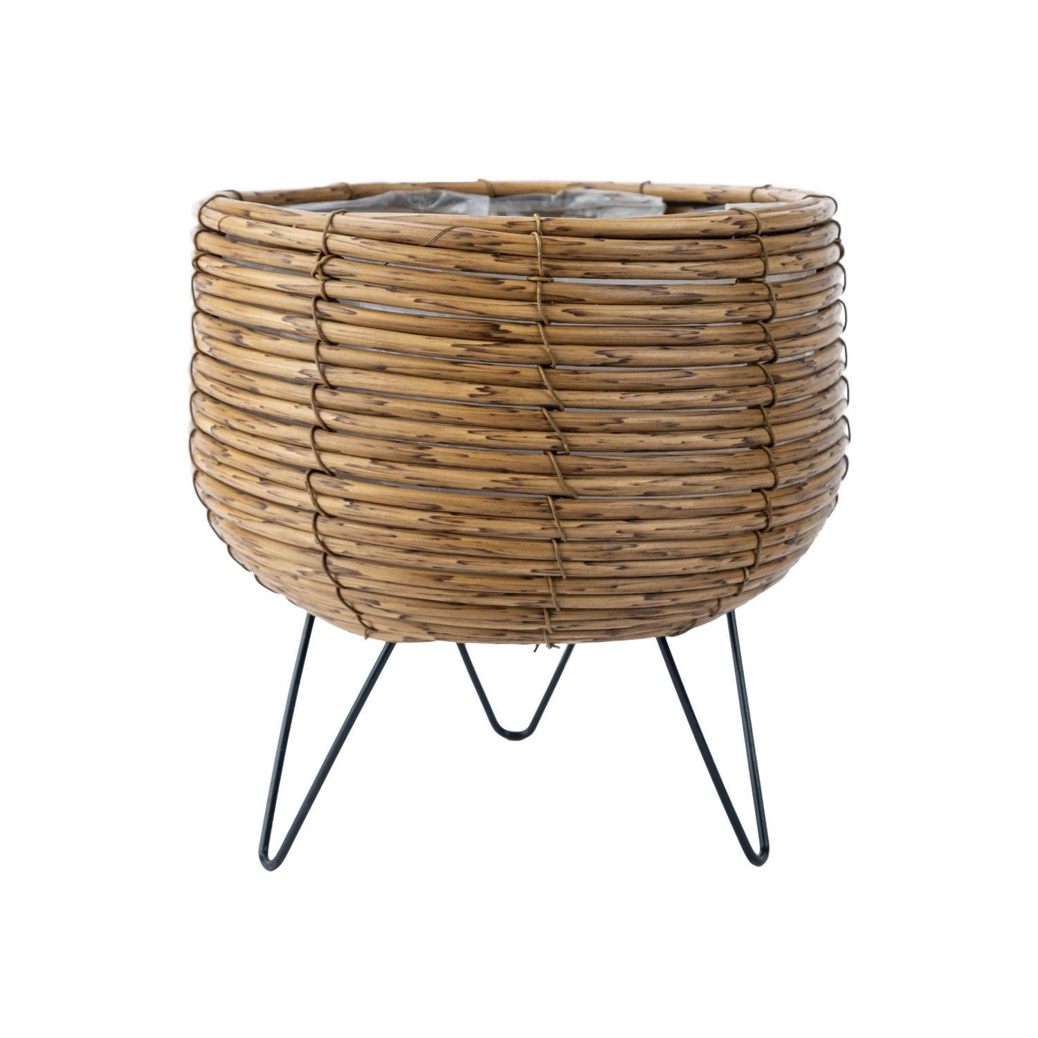Hometrends 8 INCH WOVEN FOOTED PLANTER