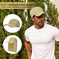 thumbnail image 3 of American Trends Mens Sun Hat with Neck Flap UV Protection Waterproof Fishing Hat Portable Safari Hat Khaki, 3 of 7