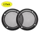 thumbnail image 1 of Cubierta de rejilla para altavoces Uxcell de acero, plástico ABS, círculo decorativo de malla de 3.5 pulgadas, protector de subwoofer negro 2 piezas, 1 of 5