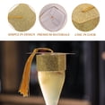 thumbnail image 4 of Greenadscape 10pcs Graduation Cup Covers Golden Paper for Party Organizers Decorations, 4 of 5