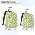 thumbnail image 4 of Balery Daisies Flowers Vintage Canvas Backpack for Men and Women - Large Capacity, Durable Travel Laptop Bag for School, Work, Hiking, and Outdoor Activities, 4 of 7