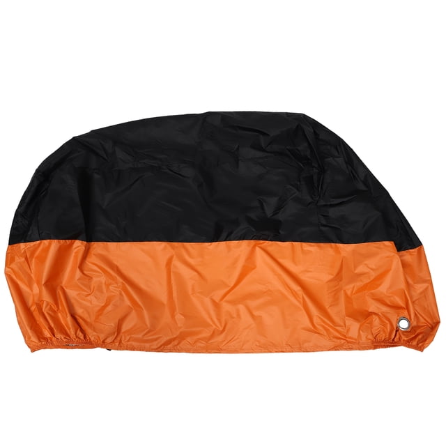 Miangastore Motorcycle Protector Orange Silver Coated Cloth 1Pcs 87x39x37in