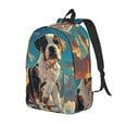 thumbnail image 2 of KLL Colorful Sky Puppy Print Travel Laptop Backpack - College Backpack Business Work Bag Nurse Bag Casual Daypack for Weekender Business Hiking -Medium, 2 of 6