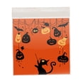thumbnail image 3 of EUDIDV Spooky Candy Tote 100pcs Halloween Biscuits Roll Candy Snow Candy Packaging Bag Ghost Festival Party Gift Self Sealing Bag Jack-O'-Lantern Candy Bags, 3 of 7
