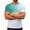 Mint Green â‘ , variant on Chiccall Mens Gradient T Shirts Casual Soft Summer Short Sleeve Tees Stretch Crew Neck Pullover