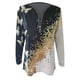 thumbnail image 4 of Blusa informal con cuello en V y manga larga con estampado de mariposa y cremallera para mujer Pompotops  gfhjh5281, 4 of 5