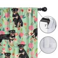 thumbnail image 4 of Blackout Kids Curtains,Rottweiler with Floral Childrens Insulated Curtains Set Of 2,Bedroom Essentials,Toddler Room Decor 42x84in(106x213cm), 4 of 4
