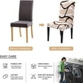 thumbnail image 6 of Stretch Chair Covers Slipcovers Set of 6 Printed Stretchable Dining Chair Slipcover Washable Removable for Kitchen,Hotel,Restaurant, 6 of 6