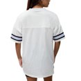 thumbnail image 5 of Women's Gameday Couture White Bucknell Bison Iconic Oversized Fashion Jersey, 5 of 5