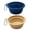 Dark Blue + Khaki, variant on MEGICOT 2-Pack 600ML Collapsible Dog Bowl, Foldable Expandable Cup Dish for Pet Cat Food Water Feeding Portable Travel Bowl with Carabiner