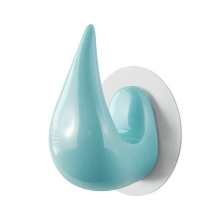 

Andvari Water Drop Shape Coat Hook Hanger Hook Punch-free Space-saving Traceless Strong Load-bearing Bathroom Wardrobe Kitchen Wall Hook Home