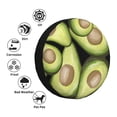 thumbnail image 4 of Waterproof Spare Wheel Cover, Avocado Oil Painting Pattern Adjustable Wheel Cover For Jeep Trailer RV SUV Car, 15 inch, 4 of 8