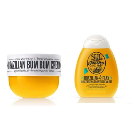 - Sol de Janeiro Travel Bundle (NEW!): Travel size Brazilian Bum Bum Cream (2.5 Oz), Travel size Brazilian 4Play Shower Cream Gel (3 Oz)