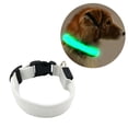 thumbnail image 4 of Collar para mascotas Iluminación LED Suministros para mascotas ABS Recargable Prevención de accidentes Herramientas anti-perdida Collares Actividades de seguridad Batería USB Blanco S Monstrate PT000654-62, 4 of 7